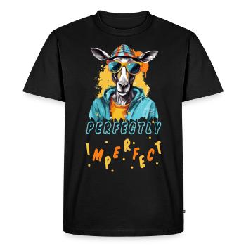 Perfectly Imperfect- Cool Animal - Men's Premium Organic T-Shirt - black - Front - Nico (187cm)