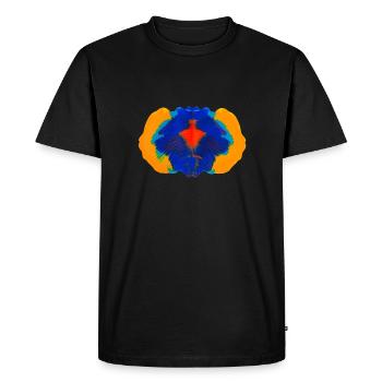 Inkblot Rorschach mind creativity - Men's Premium Organic T-Shirt - black - Front - Nico (187cm)
