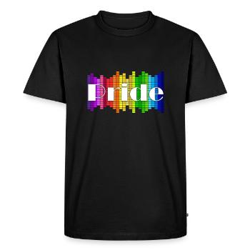 Fierté - T-shirt Premium bio Homme - noir - Devant - Nico (187cm)
