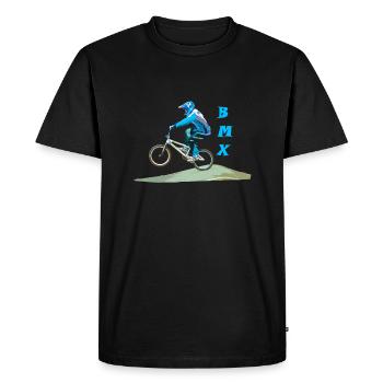 bmx - T-shirt Premium bio Homme - noir - Devant - Nico (187cm)
