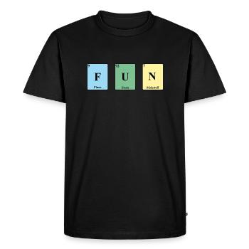 Fun Tableau périodique Elements PSE - T-shirt Premium bio Homme - noir - Devant - Nico (187cm)