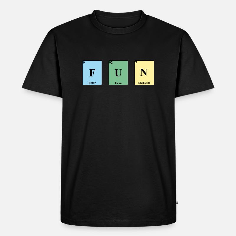 Fun Periodic Table Elements PSE - Men's Premium Organic T-Shirt - black