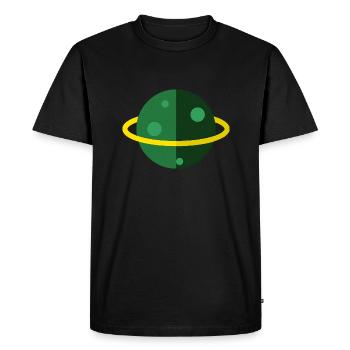 Saturne - T-shirt Premium bio Homme - noir - Devant - Nico (187cm)