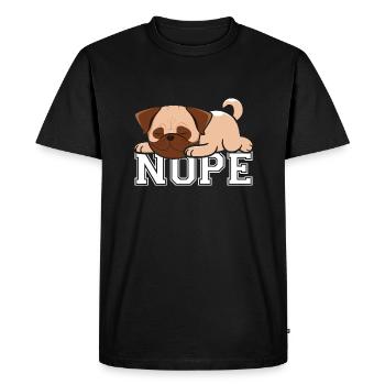 Nope - Men's Premium Organic T-Shirt - black - Front - Nico (187cm)