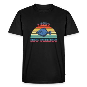 J’aime les grandes choses! - T-shirt Premium bio Homme - noir - Devant - Nico (187cm)