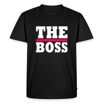 The boss - T-shirt Premium bio Homme - noir - Devant - Nico (187cm)