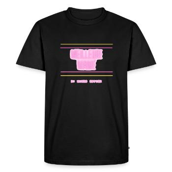 Meilleure MAMÉ - T-shirt Premium bio Homme - noir - Devant - Nico (187cm)