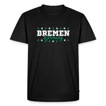 Brême - T-shirt Premium bio Homme - noir - Devant - Nico (187cm)