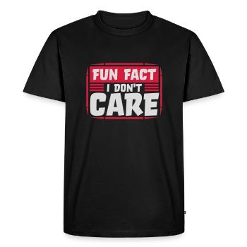 Je me fiche des faits - T-shirt Premium bio Homme - noir - Devant - Nico (187cm)