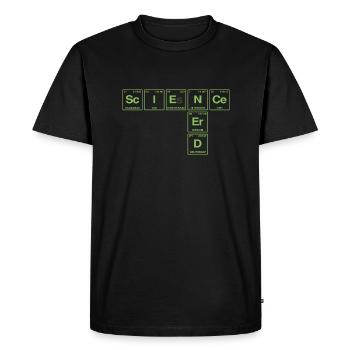 Drôle de dicton pour les chercheurs et les nerds - T-shirt Premium bio Homme - noir - Devant - Nico (187cm)