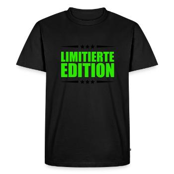 Édition limitée - T-shirt Premium bio Homme - noir - Devant - Nico (187cm)