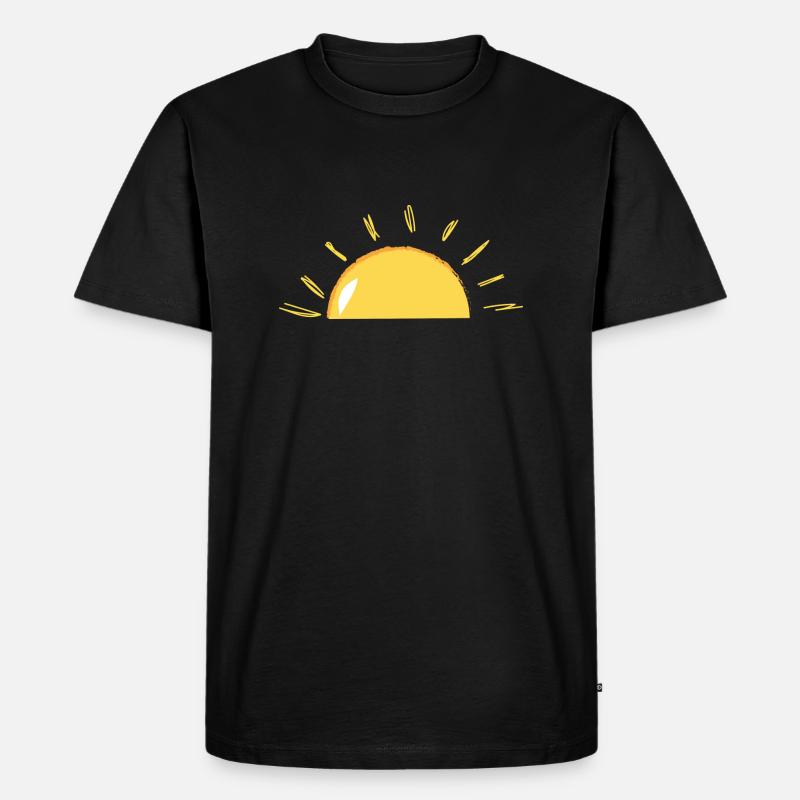 Sonnenschein - Männer Premium Bio T-Shirt - Schwarz