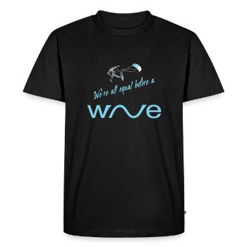 Surf - Men's Premium Organic T-Shirt - black - Front - Nico (187cm)