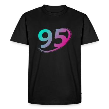 Numéro 95 multicolore - T-shirt Premium bio Homme - noir - Devant - Nico (187cm)