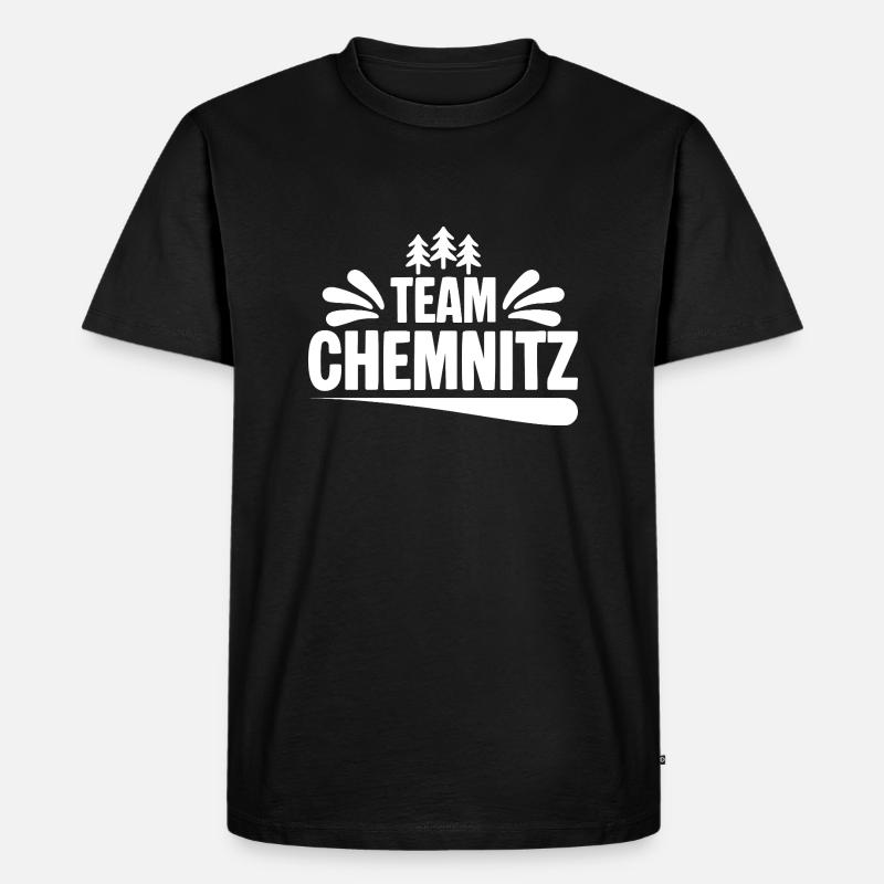 Team Chemnitz - Männer Premium Bio T-Shirt - Schwarz