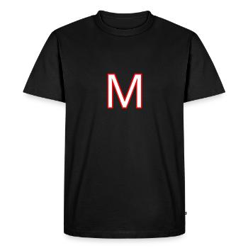 M - Men's Premium Organic T-Shirt - black - Front - Nico (187cm)