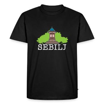 Sebilj Fontaine BytheManzanitas - T-shirt Premium bio Homme - noir - Devant - Nico (187cm)