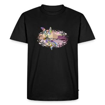 Dragonfly - Men's Premium Organic T-Shirt - black - Front - Nico (187cm)