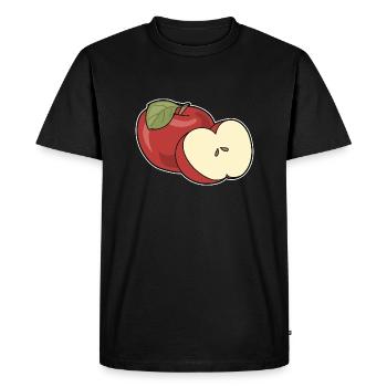 Pomme - T-shirt Premium bio Homme - noir - Devant - Nico (187cm)