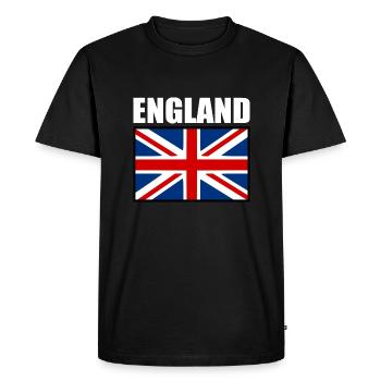 angleterre - T-shirt Premium bio Homme - noir - Devant - Nico (187cm)