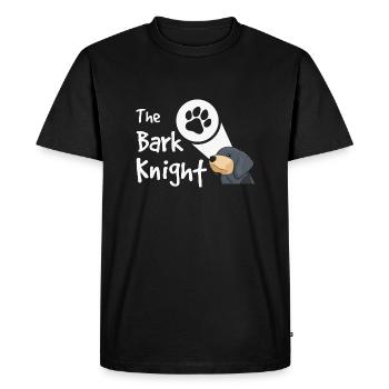 dog the bark knight - T-shirt Premium bio Homme - noir - Devant - Nico (187cm)