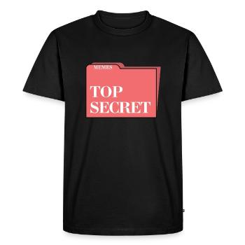 TOP SECRET - T-shirt Premium bio Homme - noir - Devant - Nico (187cm)