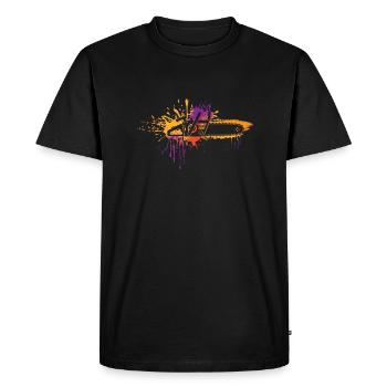 Tronçonneuse Retro Forester Forester - T-shirt Premium bio Homme - noir - Devant - Nico (187cm)