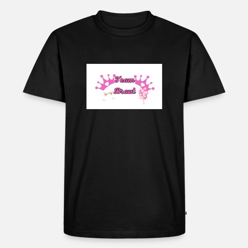 Team Bride - Männer Premium Bio T-Shirt - Schwarz