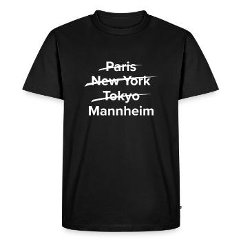 Mannheim Monnem Mannheimat - Men's Premium Organic T-Shirt - black - Front - Nico (187cm)