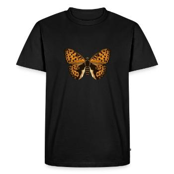 Orange Butterfly - Men's Premium Organic T-Shirt - black - Front - Nico (187cm)