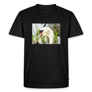 The Sideways Glance of the Swan - Men's Premium Organic T-Shirt - black - Front - Nico (187cm)