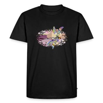 Dragonfly - Men's Premium Organic T-Shirt - black - Front - Nico (187cm)