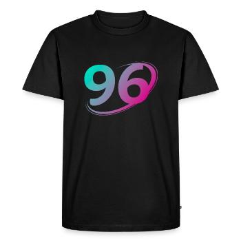 Numéro 96 multicolore - T-shirt Premium bio Homme - noir - Devant - Nico (187cm)