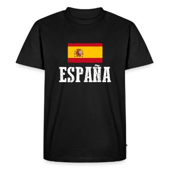 Espagnols Espagne - T-shirt Premium bio Homme - noir - Devant - Nico (187cm)
