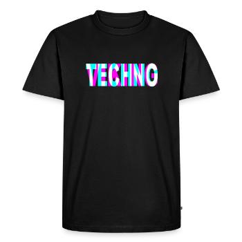 TECHNO VIKING - Men's Premium Organic T-Shirt - black - Front - Nico (187cm)