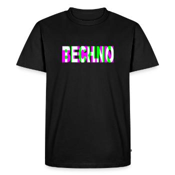 TECHNO BERLIN - T-shirt Premium bio Homme - noir - Devant - Nico (187cm)