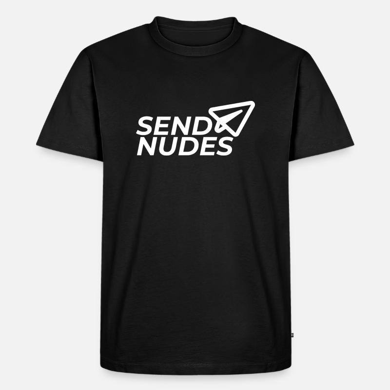 Senden Von Nackten - Männer Premium Bio T-Shirt - Schwarz