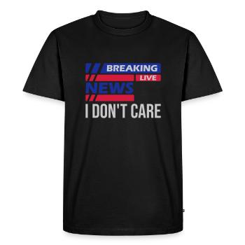 Les dernières nouvelles ne le font pas - T-shirt Premium bio Homme - noir - Devant - Nico (187cm)