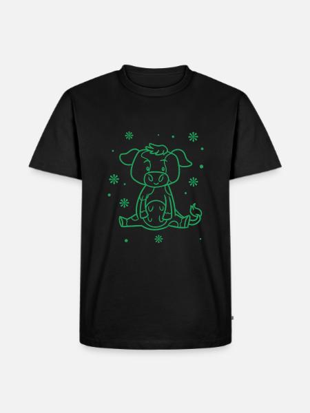 Drôle de vache - T-shirt Premium bio Homme - noir
