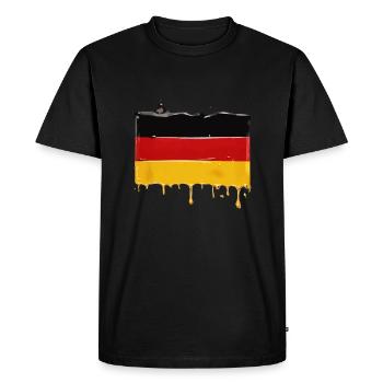 DRAPEAU DE L’ALLEMAGNE DRAPEAU ALLEMAND - T-shirt Premium bio Homme - noir - Devant - Nico (187cm)