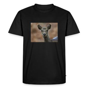 000 3532 NEF - Men's Premium Organic T-Shirt - black - Front - Nico (187cm)