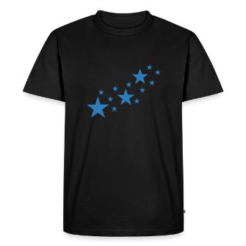 Star, les étoiles - T-shirt Premium bio Homme - noir - Devant - Nico (187cm)