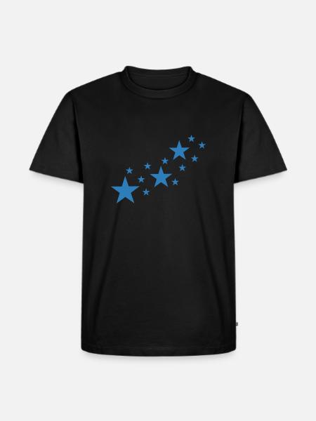 Star, stars - Men's Premium Organic T-Shirt - black