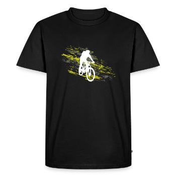 VTT de descente - T-shirt Premium bio Homme - noir - Devant - Nico (187cm)