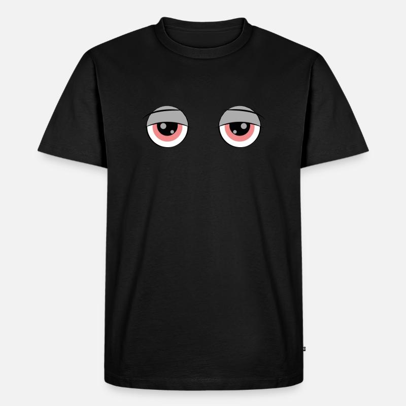 Red eyes - Männer Premium Bio T-Shirt - Schwarz