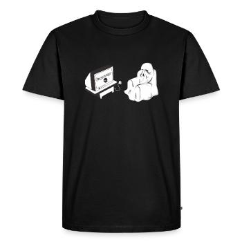 ghost - Men's Premium Organic T-Shirt - black - Front - Nico (187cm)