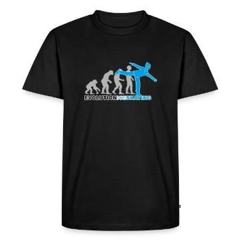 Evolution patinage sur glace, patinage sur glace, patinage sur glace - T-shirt Premium bio Homme - noir - Devant - Nico (187cm)
