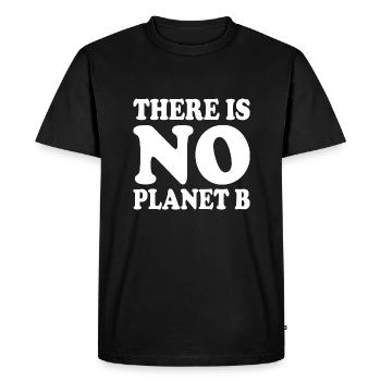 There is no planet b - T-shirt Premium bio Homme - noir - Devant - Nico (187cm)