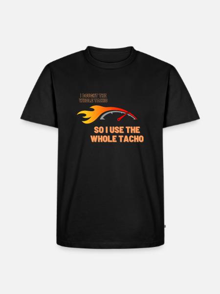 The whole Tacho - Männer Premium Bio T-Shirt - Schwarz
