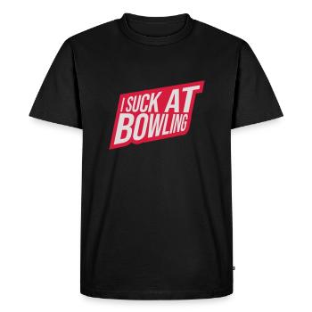 Je suis nul au bowling - T-shirt Premium bio Homme - noir - Devant - Nico (187cm)